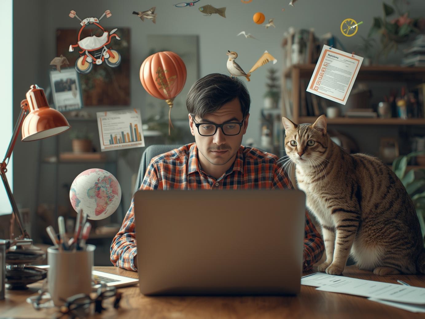 Working From Home and Remote Work Tips with A Cat