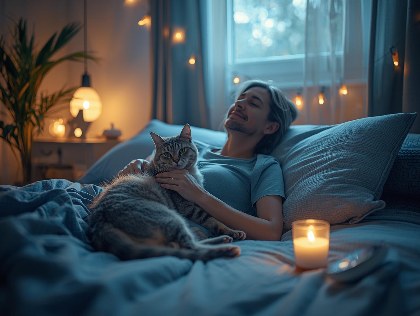 Kedi İle Evde Fototerapi ve Ruhsal Destek