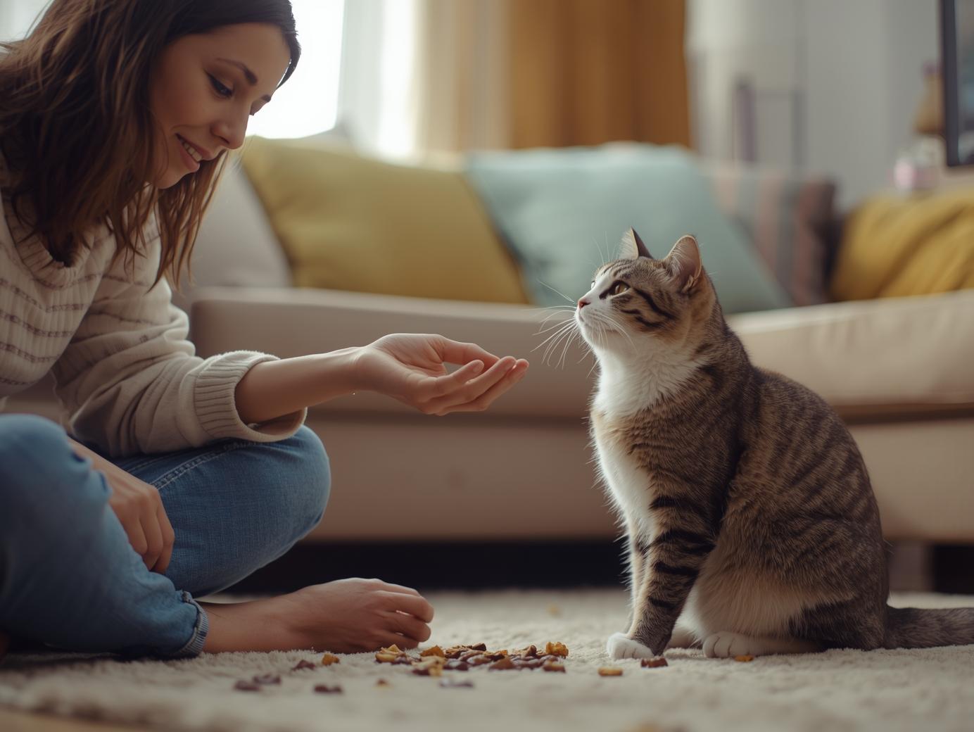 Positive Training and Teaching Commands with A Cat