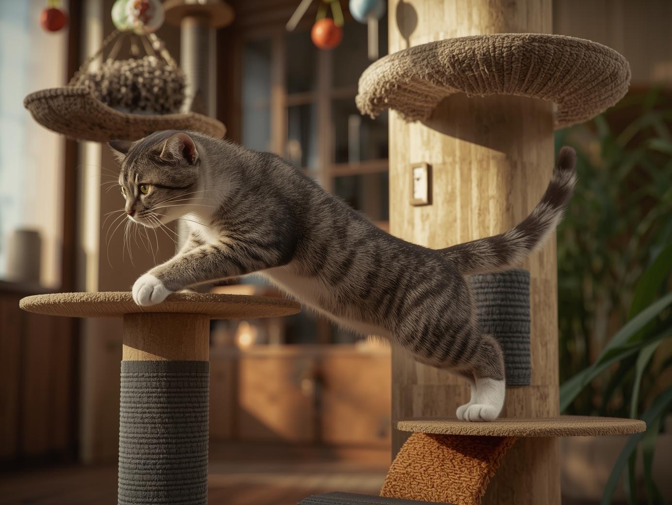 Hanging and Climbing Habits in Cats