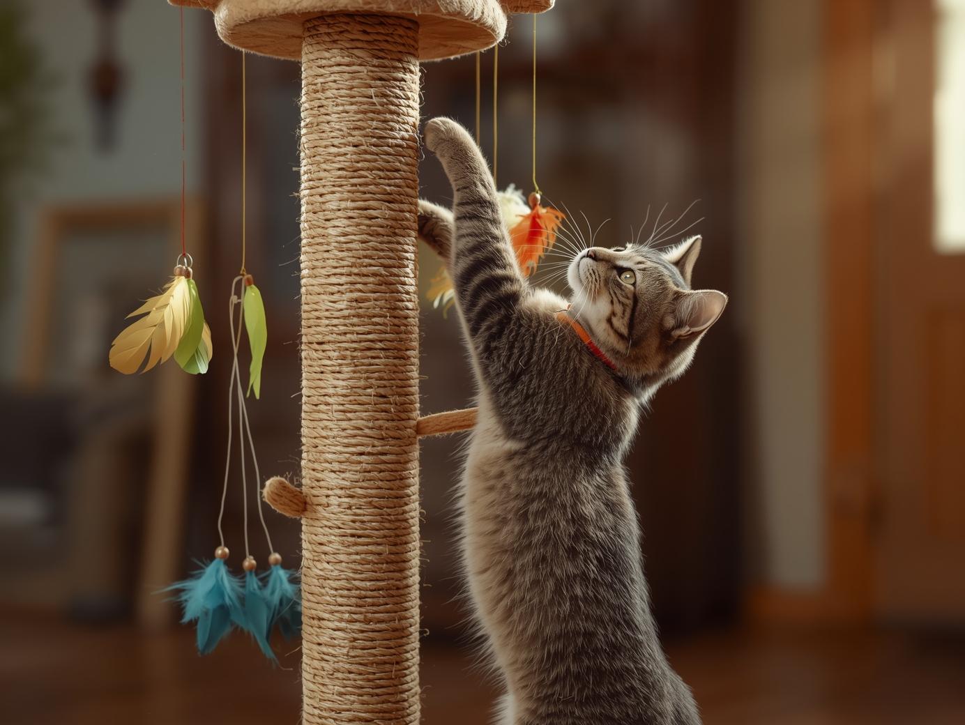 Kedilerde Asma ve Tırmanma Oyuncakları Önerileri