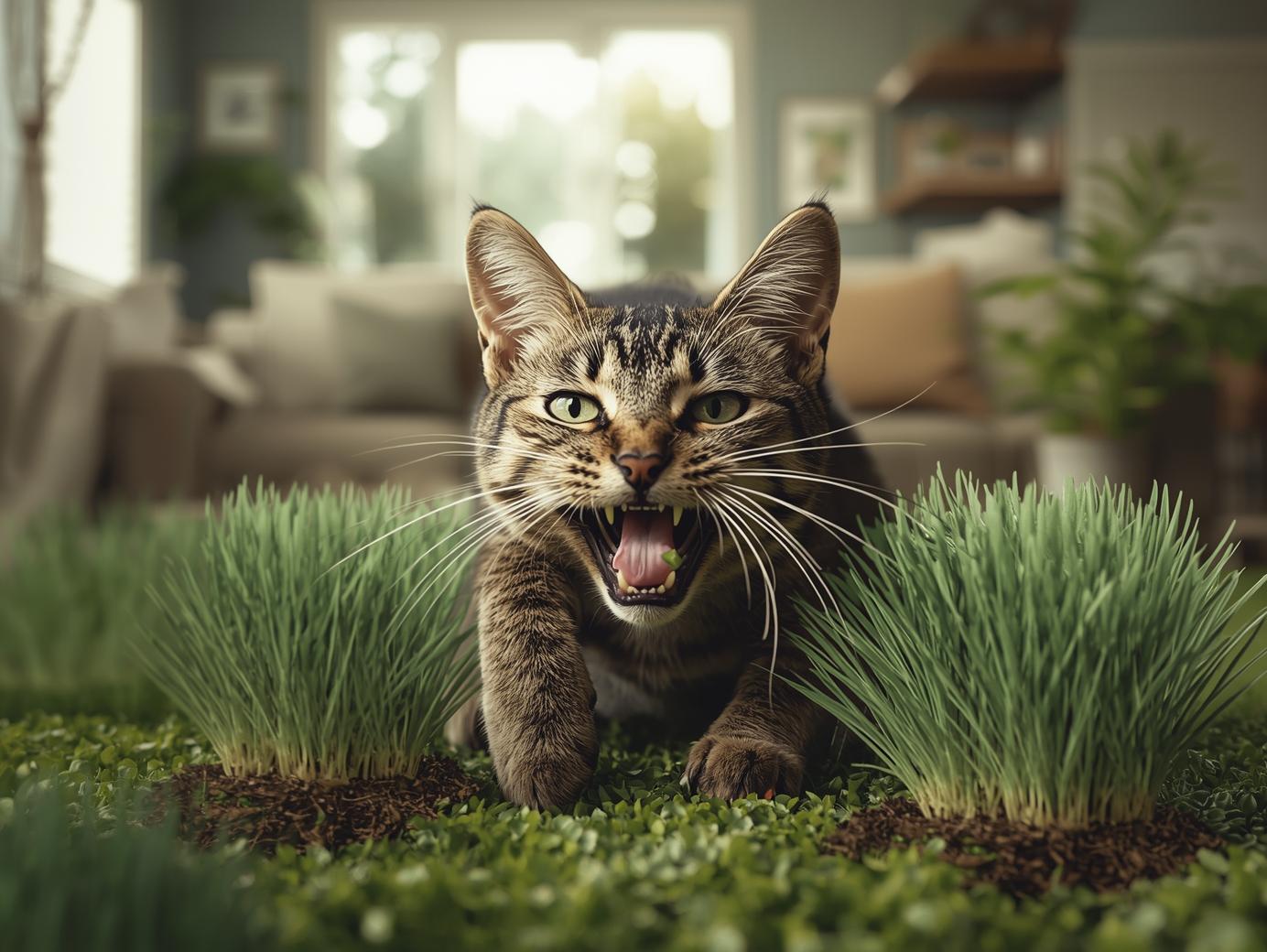 Kedilerde Ot Yeme Bağımlı Davranışlar