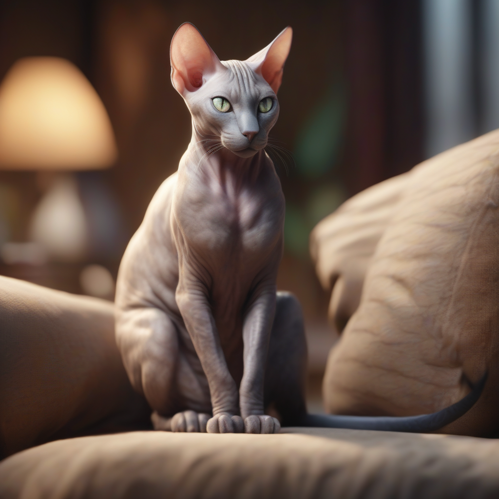 A-Z Cats: Elf Cat – The Curled-Eared Elves of Hairless Grace