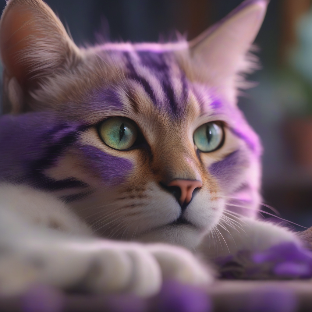 Amethyst-Eyed Mediterranean Cat: A Velvet-Pawed Friend from Legends