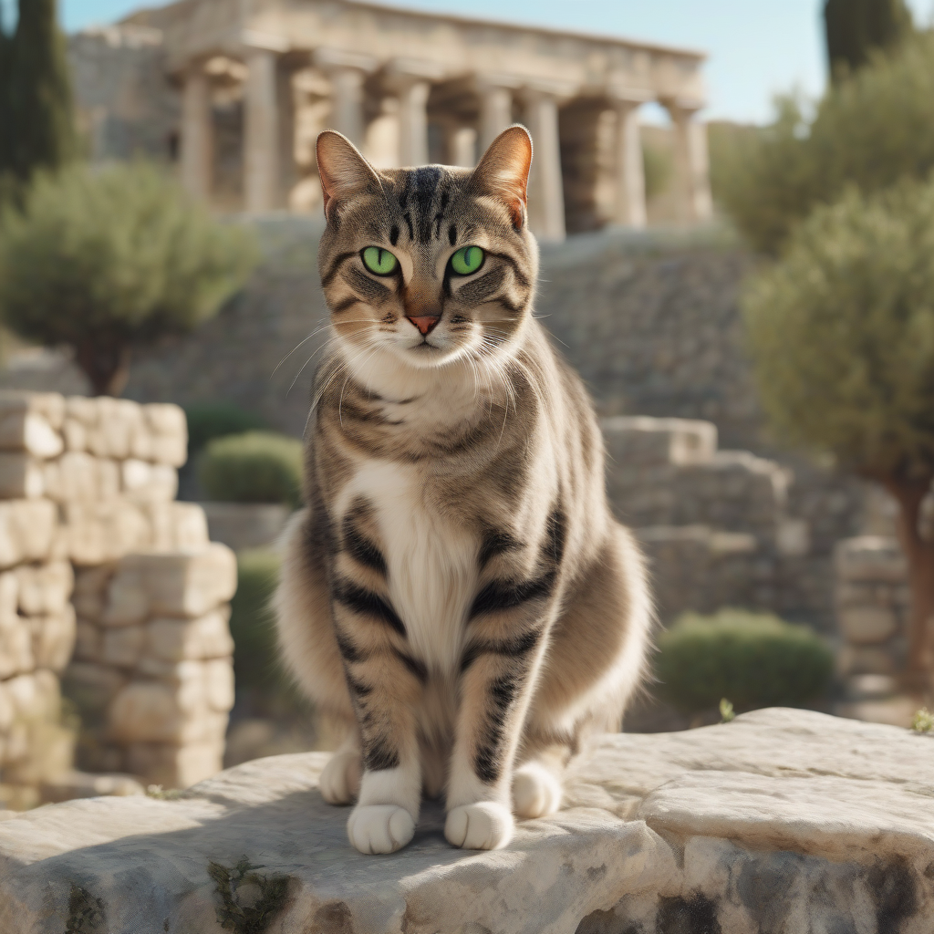 Aegean's Silent Legacy: The Natural Grace and Agile Spirit of the Greek Cat