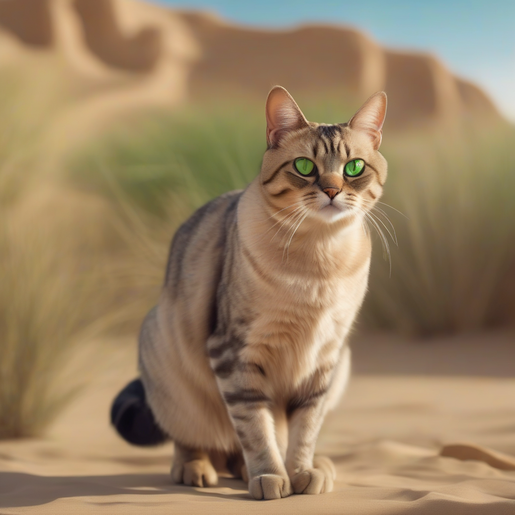A'dan Z'ye Kediler: Karakum Kedisi – Çölün Kadife Patili Dayanıklı Mirası