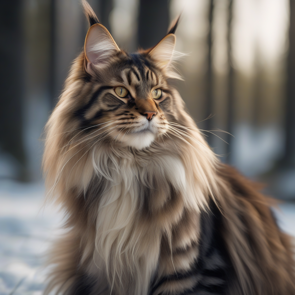 Maine Coon: Nazik Devler ve Kuyruklu Kalplerin Hükümdarları
